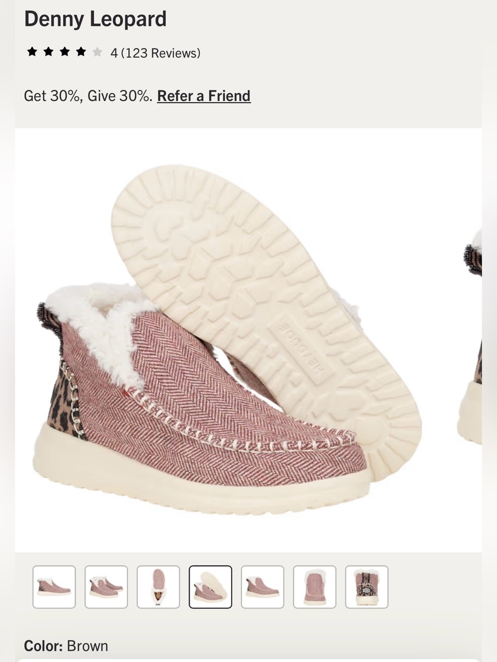 Hey Dude Denny Leopard Slip-On Bootie - Picture 9 of 10